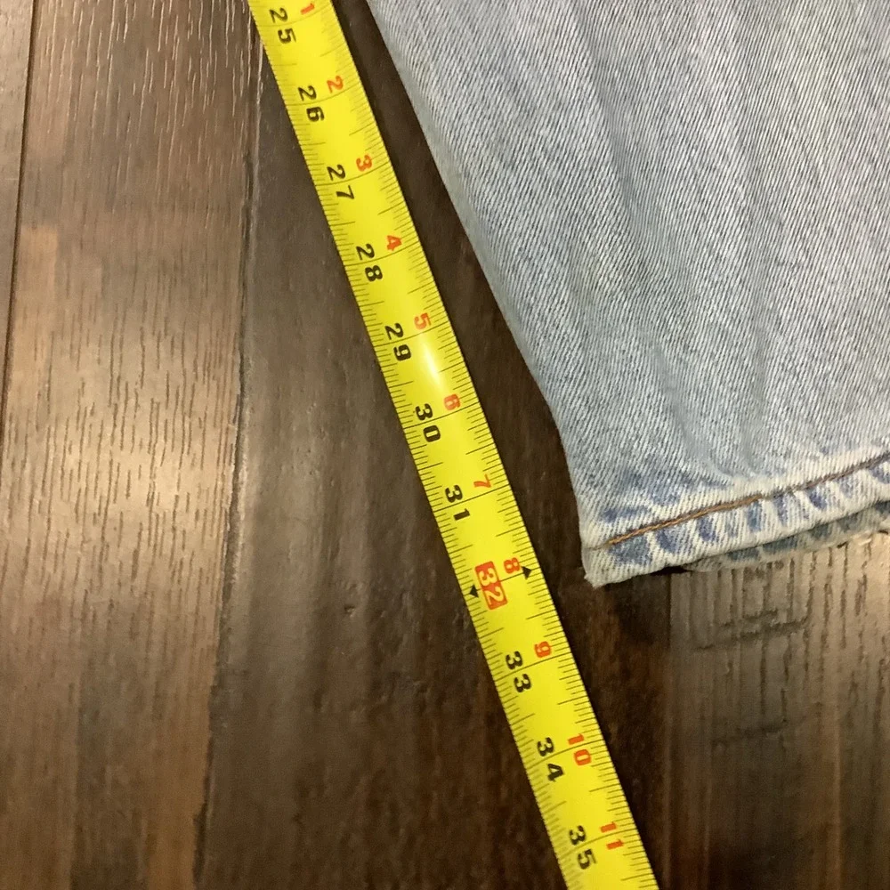 Levis 560 Loose Fit Tapered Leg Jeans Mens 38x34 Light Wash Vintage 90s Denim